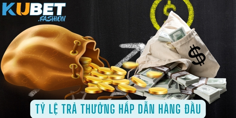 Tỷ lệ thưởng cược trong các trò chơi tại KUbet là rất cao so với thị trường