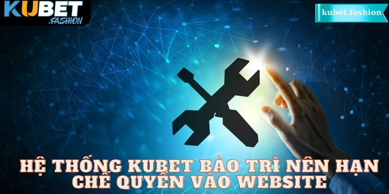 Hệ thống bảo trì nên hạn chế quyền vào trang